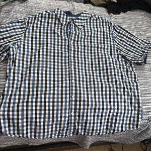 Synergy Men's Blue Checkered Shirt